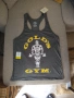 Чисто нов - Фитнес потник Golds Gym - Сив, снимка 1