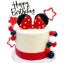 Mickey Mouse Мики Маус парти декорация торта панделка уши топчета топки топер Happy birthday , снимка 1