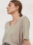 Макси ленена тениска H&M XXL с V-образно деколте, снимка 8