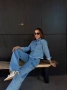 Tommy Hilfiger Дамски Син Дънков Комплект Томи Хилфигер Код SK1426 , снимка 1