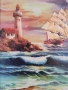 Морски пейзаж-картина на Димитър Генев , снимка 2