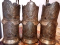 стари руски подстакани посребрени , снимка 1