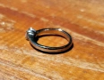 18к Пръстен бяло злато 2g с 0.18ct диамант VS1, снимка 5