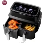 Еърфрайър 2 в1 - 2600W, 9 литра ,Фритюрник с горещ въздух HAF212600D 2 в1, снимка 2