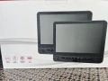 Пълен комплект 12" Двойни DVD монитори за кола (2 независими екрана) + 220V и 12V, снимка 1