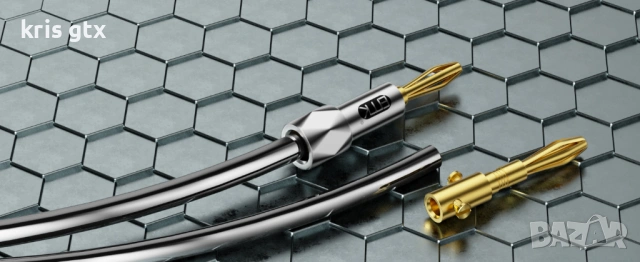 Banana Plugs Банани конектори за тонколони позлатени 24 карата злато, кабели тонколони усилватели, снимка 5 - Тонколони - 54445518