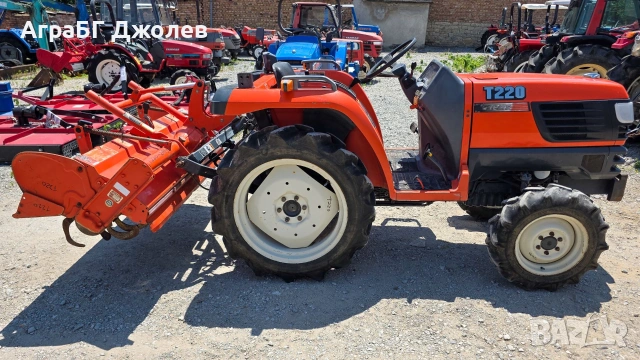 Японски трактор Kubota T220 с фреза, 4x4, 22 кс., АграБГ Джолев, снимка 5 - Селскостопанска техника - 55118686