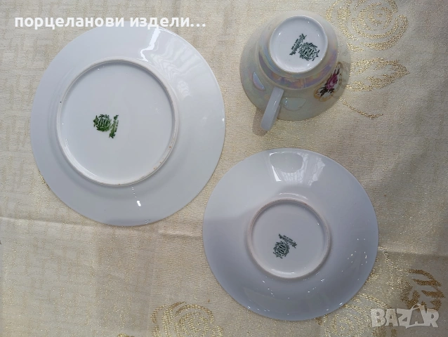 Порцеланов прекрасен сет GDR, снимка 8 - Антикварни и старинни предмети - 54014397
