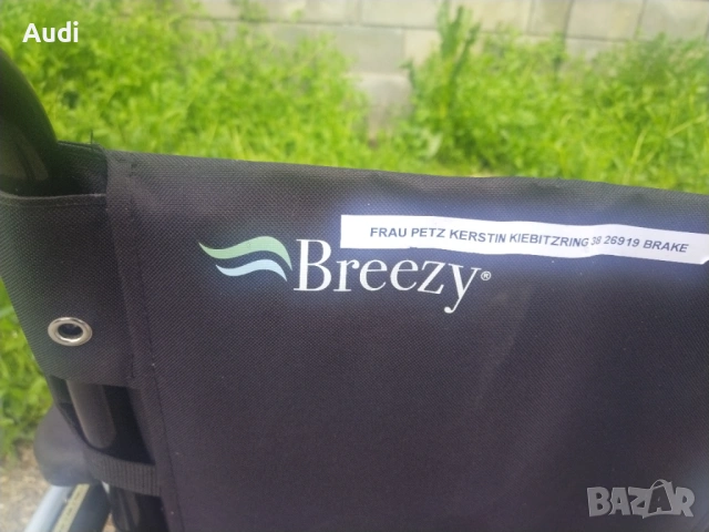 Сгъваема инвалидна рингова количка със степенки Марка: BREEZY Ширина на седалката 37см Дълбочина 40с, снимка 8 - Инвалидни колички - 54098179