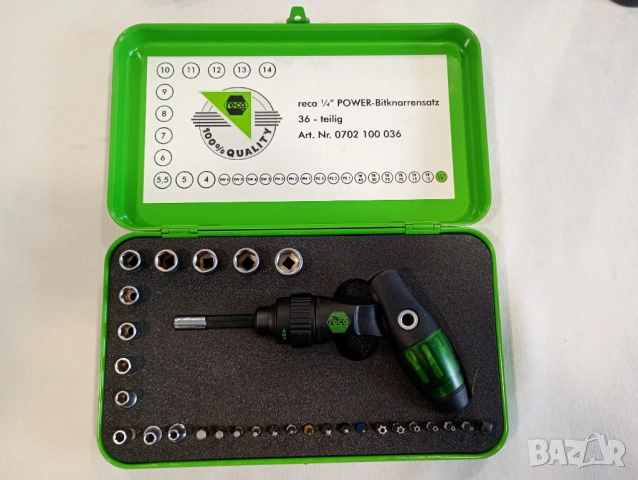 Reca Power 1/4 36 части гидория с битове.
