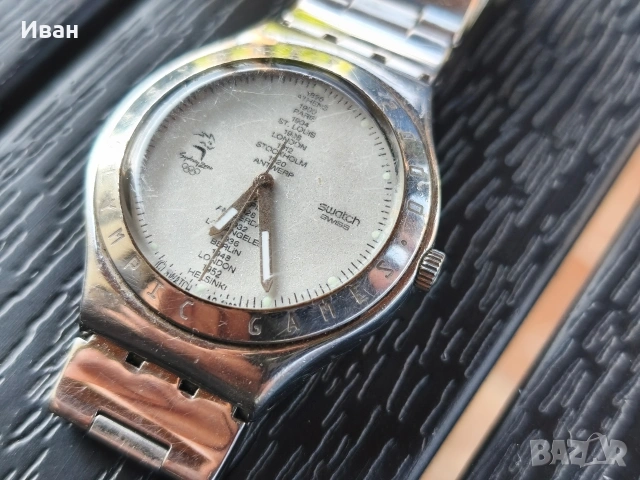 Кварцов часовник Swatch Irony Big, наречено „Swagmen White“, снимка 4 - Мъжки - 54821323