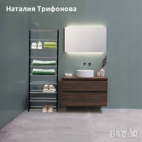 Метален органайзер за обувки XXL, 10 нива, за 30 чифта, снимка 12 - Шкафове - 55072105