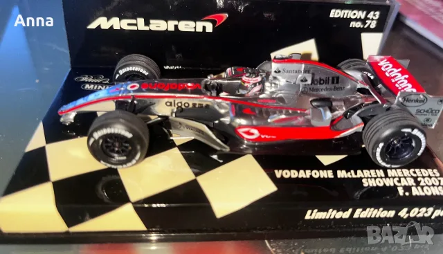 Vodafone McLaren Mercedes Showcar 2007 – F. Alonso, снимка 2 - Колекции - 55481830