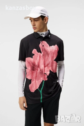 j.lindeberg tour tech golf polo - мъжка дизайнерска тениска КАТО НОВА Л