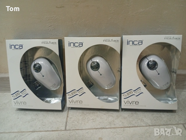 Нови безжични мишки марка INCA. Подходящи за лаптоп и настолен компютър. Рабо