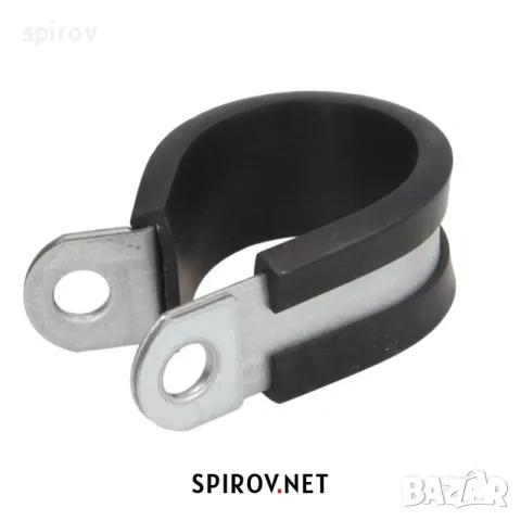 P‑скоба за кабели и маркучи метална с гумена подложка (6–70 mm), снимка 9 - Части - 55701031