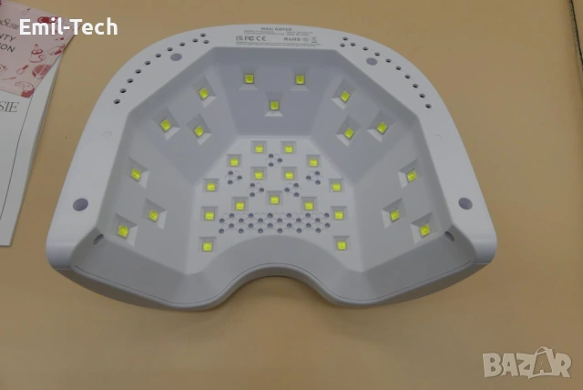 UV/LED лампа за маникюр MelodySusie 24W + подарък козметична чантичка, снимка 12 - Други - 54752246