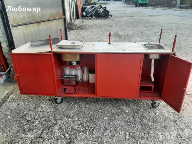 Количка за варена царевица на пара, снимка 4 - Колички за царевица - 54337082