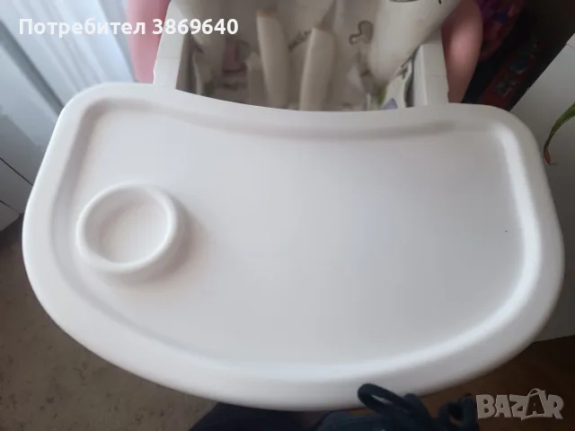 Столче за хранене Chipolino Бамбино (цвят Розова вода)., снимка 3 - Столчета за хранене - 55492147