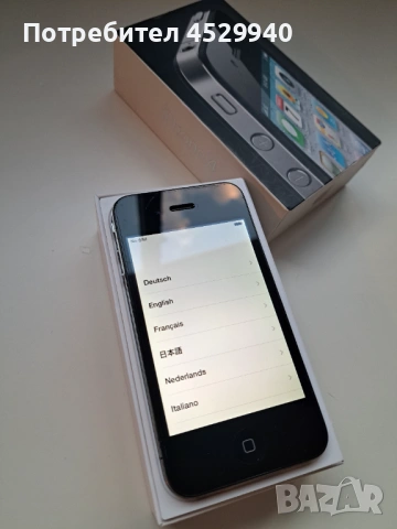 iPhone 4 с оригинална опаковка и аксесоари