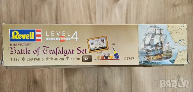 Revell ветроходен кораб комплект за сглобяване „Битката при Трафалгар“ (Battle of Trafalgar Set) , снимка 4 - Други - 55424996
