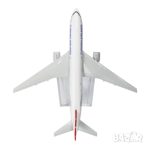 Boeing 777 самолет модел макет Turkish Airlines Истанбул Кушадасъ Анкара Балканите Босфора полет люк, снимка 3 - Влакчета, самолети, хеликоптери - 54963214