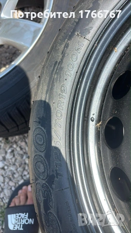 Резервна гума тип патерица 19 5х112 Audi A5/А4, снимка 2 - Гуми и джанти - 55236599