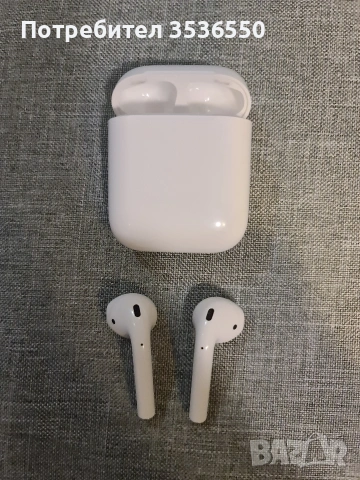 Безжични слушалки Apple AirPods 2nd Generation (2ра генерация) + кабел, снимка 3 - Безжични зарядни - 54324045