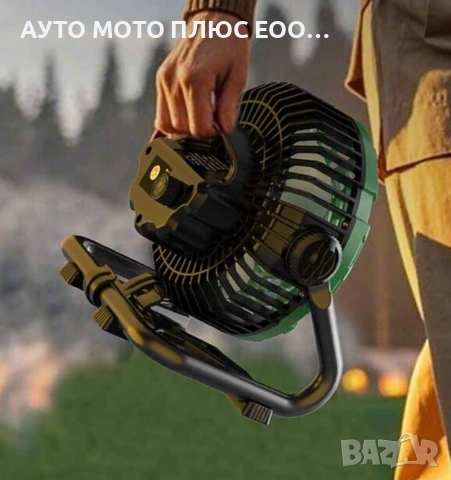 Aкумулаторен къмпинг вентилатор с вградена LED светлина - 360 градуса., снимка 5 - Къмпинг осветление - 55286400