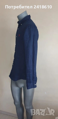 POLO Ralph Lauren Len/ Лен Slim Fit Mens Size S НОВО! ОРИГИНАЛ! Мъжка Ленена Риза., снимка 14 - Ризи - 54873947
