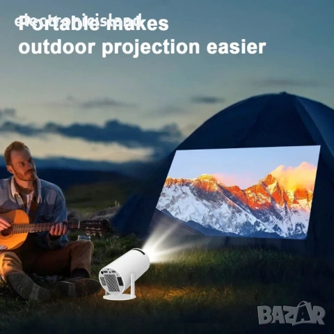 Преносим видео проектор Rukiplay HY300, 4k, Android, 3D холограмен екран, WiFi, Bluetooth, Google, снимка 12 - Плейъри, домашно кино, прожектори - 54606993