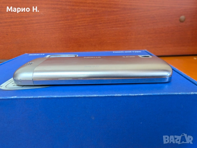 Nokia C3-01 Touch and Type, отлично състояние, сребърен, 5 MP камера, USB порт, снимка 5 - Nokia - 55094880