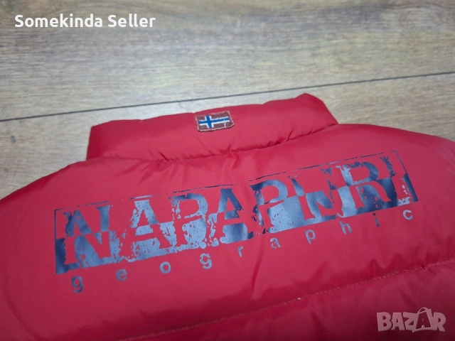 Napapijri Reversible Down Vest Размер 6-годишни Височина 120см Детски Пухен Елек Двулицев, снимка 4 - Детски якета и елеци - 54961833