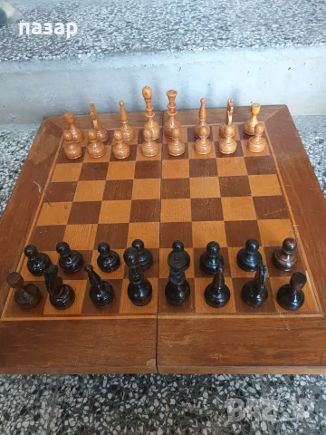 Стар комплект шах и табла, снимка 7 - Шах и табла - 55511021