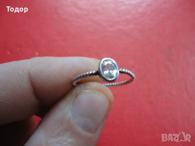 Уникален сребърен пръстен с камък, снимка 6 - Пръстени - 54080314