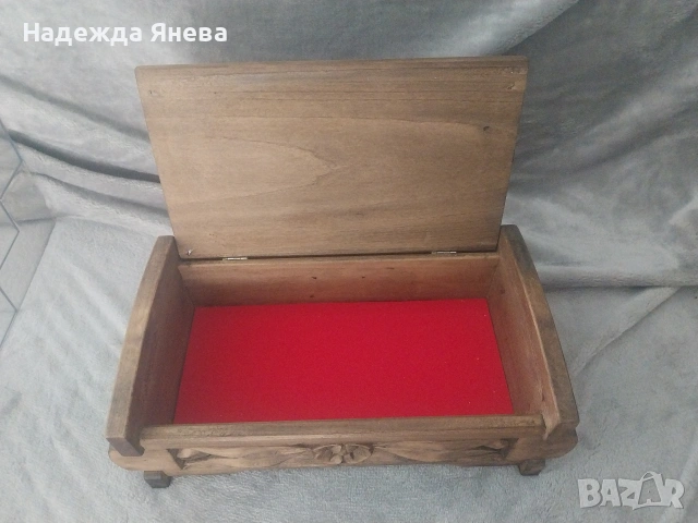 Кутия за бижута с дърворезба, снимка 3 - Други - 54378740