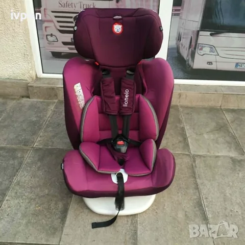 Столче за кола ISOFIX Lionelo Bastiaan, Въртящо, 0-36 кг, Лилаво