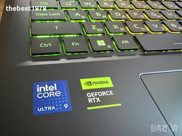240Hz Acer Predator Ai 18`Core Ultra 9-275HX/Nvidia RTX 5070/32GB DDR5/1TB NVMe/Гаранция 14 Месеца, снимка 2 - Лаптопи за игри - 55631244