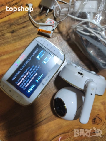 Смарт бебефон с 5" екран Motorola Nursery VM855 – Комплект (За части/Ремонт)  , снимка 5 - Бебефони - 55159769