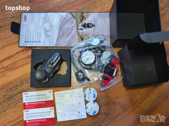 Чисто нов Мото Интерком XGP X10 – MESH 3.0 до 10 моториста / 3км Обхват / Bluetooth 5.3 Qualcomm  , снимка 10 - Аксесоари и консумативи - 54681081