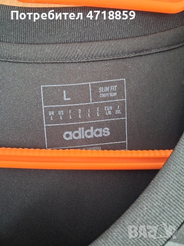 Черната фланелка ADIDAS на ПФК "Левски" 1914, снимка 9 - Футбол - 54490595