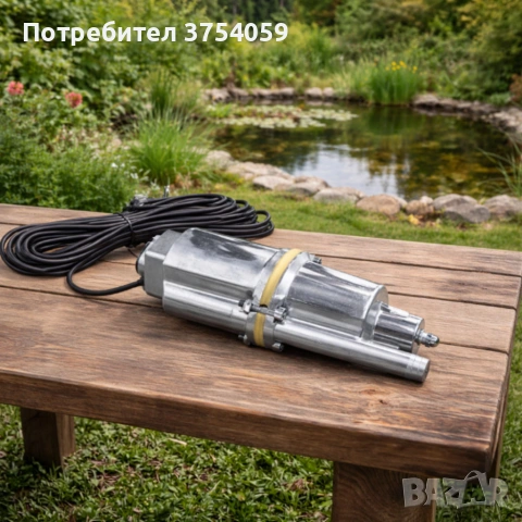 Дебит - Помпа за чиста вода с горно засмукване за дълбоки кладенци 1500W 1100L, снимка 2 - Напояване - 55160305