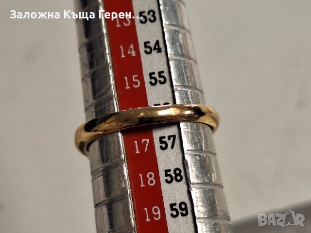 Дамски златен пръстен 2,34гр., снимка 4 - Пръстени - 54998245