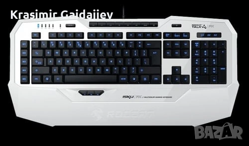 	 ROCCAT ROC-12-920 Tastatur Gaming USB Weiß [DE-Version, German Keyboard]