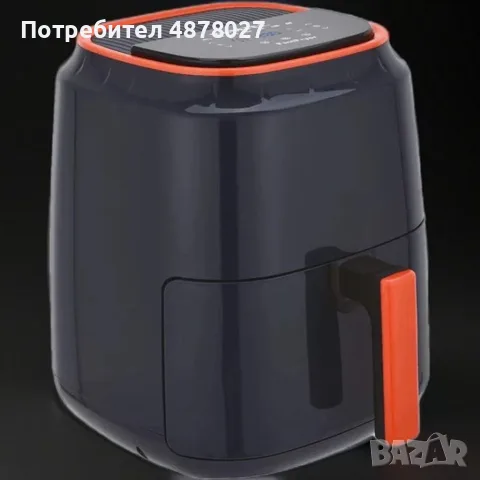Фритюрник KUMTEL Airfryer с LED дисплей и сензорно управление, снимка 3 - Фритюрници - 55674945