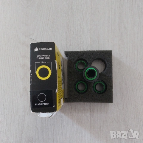 Комплект 4бр. Премиум Фитинги Corsair Hydro X Series XF Hardline 14mm – Черни