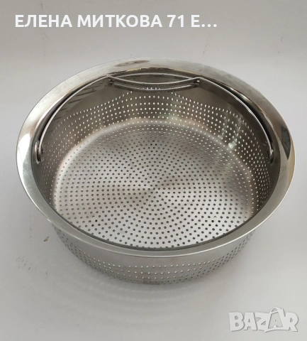 АМС масивен комплект от тиган,решетчеста кошница и капак под налягане, снимка 11 - Съдове за готвене - 54492605