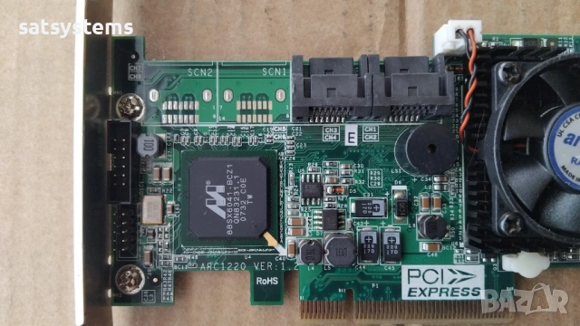 Areca ARC-1220 4 Port SATA II PCI-E RAID Controller Card, снимка 7 - Други - 54577060
