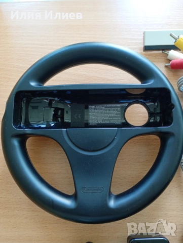 Nintendo Wii Black set with steering wheel, снимка 3 - Nintendo конзоли - 54669222