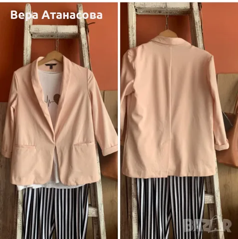 🍑🍑🍑 Блейзър Vero moda в прасковен цвят👜 л размер, снимка 2 - Сака - 55607374